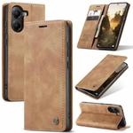 For Xiaomi Poco X7 Pro CaseMe 013 Multifunctional Horizontal Flip Leather Phone Case(Brown)
