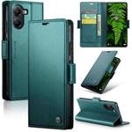 For Xiaomi Poco X7 Pro CaseMe 023 Butterfly Buckle Litchi Texture RFID Anti-theft Leather Phone Case(Green)