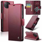 For Xiaomi Poco F7 Pro / F7 Ultra CaseMe 023 Butterfly Buckle Litchi Texture RFID Anti-theft Leather Phone Case(Red)