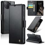 For Xiaomi Poco F7 Pro / F7 Ultra CaseMe 023 Butterfly Buckle Litchi Texture RFID Anti-theft Leather Phone Case(Black)