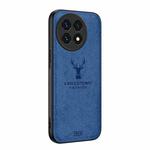 For OnePlus 13 Deer Head Cloth Skin All-inclusive Phone Case(Blue)