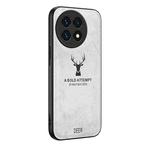 For OnePlus 13 Deer Head Cloth Skin All-inclusive Phone Case(Grey)