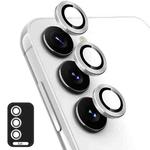 For Samsung Galaxy S25+ 5G ENKAY Hat-Prince 9H Rear Camera Lens Aluminium Alloy Tempered Glass Film(Silver)