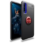 Metal Ring Holder 360 Degree Rotating TPU Case for Huawei Honor 20(Black+Red)