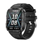 KT79 1.96 inch Color Screen Smart Watch, Support Bluetooth Call / Health Monitoring(Black Silver)