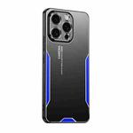 For iPhone 13 Pro Blade Series TPU Hybrid Metal Phone Case(Blue)