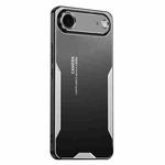 For iPhone Air Blade Series TPU Hybrid Metal Phone Case(Silver)