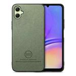 For Samsung Galaxy A06 Twill Fabric Leather Skin Back Phone Case(Green)
