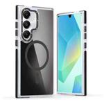 For Samsung Galaxy S23+ 5G Dual-Color Gradient Discolor MagSafe Phone Case(Black)