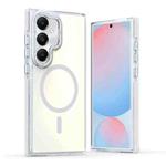 For Samsung Galaxy S23 FE 5G Dual-Color Gradient Discolor MagSafe Phone Case(White)