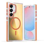 For Samsung Galaxy S23 FE 5G Dual-Color Gradient Discolor MagSafe Phone Case(Orange)