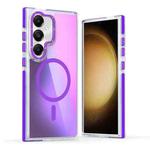 For Samsung Galaxy S23 FE 5G Dual-Color Gradient Discolor MagSafe Phone Case(Purple)