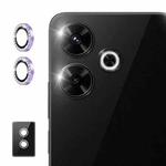 For Xiaomi Redmi 13 4G ENKAY AR Anti-reflection Individual Diamond Ring Camera Lens Glass Full Film(Light Purple)