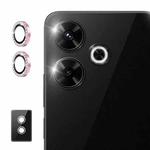 For Xiaomi Redmi Note 13 Pro+ ENKAY AR Anti-reflection Individual Diamond Ring Camera Lens Glass Full Film(Pink)