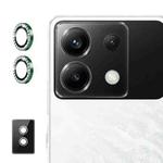 For Xiaomi Poco X6 / Redmi Note 13 Pro 5G ENKAY AR Anti-reflection Individual Diamond Ring Camera Lens Glass Full Film(Deep Green)