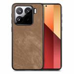 For Xiaomi 15 Vintage Leather PC Back Cover Phone Case(Brown)