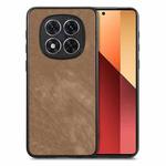 For Xiaomi Redmi Note 14 Pro+ 5G Vintage Leather PC Back Cover Phone Case(Brown)