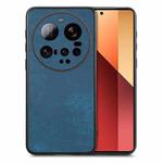 For Xiaomi 15 Ultra Vintage Leather PC Back Cover Phone Case(Blue)