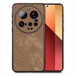 For Xiaomi 15 Ultra Vintage Leather PC Back Cover Phone Case(Brown)