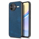 For Redmi K80 / Poco F7 Pro Vintage Leather PC Back Cover Phone Case(Blue)