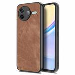 For Redmi K80 Pro / Poco F7 Ultra Vintage Leather PC Back Cover Phone Case(Brown)