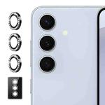 For Samsung Galaxy S23 FE 5G ENKAY AR Anti-reflection Individual Diamond Ring Camera Lens Glass Full Film(Black)