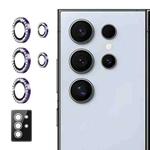 For Samsung Galaxy S23 Ultra 5G ENKAY AR Anti-reflection Individual Diamond Ring Camera Lens Glass Full Film(Deep Purple)