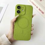 For iPhone 11 Starry Sky TPU Shockproof MagSafe Phone Case(Green)