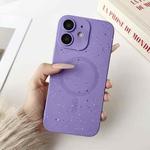 For iPhone 11 Starry Sky TPU Shockproof MagSafe Phone Case(Purple)