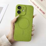 For iPhone 12 Starry Sky TPU Shockproof MagSafe Phone Case(Green)