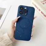 For iPhone 14 Pro Starry Sky TPU Shockproof MagSafe Phone Case(Dark Blue)