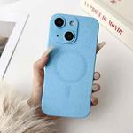 For iPhone 14 Plus Starry Sky TPU Shockproof MagSafe Phone Case(Sierra Blue)