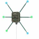 WAVLINK WN588HX3 AX3000 Outdoor WiFi Extender with 6 Antennas Dual Band WiFi Repeater, Plug:UK Plug