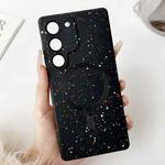 For Samsung Galaxy S21 5G Starry Sky TPU Shockproof MagSafe Phone Case(Black)