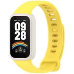 For Redmi Band 3 / Xiaomi Smart Band 9 Active Soft Silicone Integrated Watch Band(Starlight +Yellow)