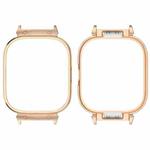 For Redmi Watch 5 eSIM Metal Frame Watch Protective Case(Rose Gold)