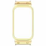 For Xiaomi Smart Band 9 Active Metal Frame Watch Protective Case(Gold)