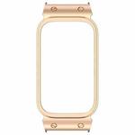 For Xiaomi Smart Band 9 Active Metal Frame Watch Protective Case(Rose Gold)