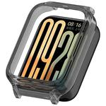 For Xiaomi Smart Band 9 Pro Hollow PC Half Coverage Watch Protective Case(Transparent Black)