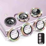 For Samsung Galaxy S25 5G ENKAY Hat-Prince 9H Rear Camera Lens Glitter Aluminium Alloy Tempered Glass Film(Colorful)