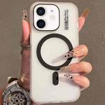 For iPhone 11 Crystal Skin Feel MagSafe TPU Phone Case(Black)