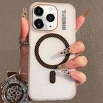 For iPhone 11 Pro Crystal Skin Feel MagSafe TPU Phone Case(Desert gold)