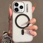 For iPhone 11 Pro Max Crystal Skin Feel MagSafe TPU Phone Case(Black)
