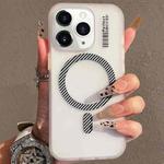 For iPhone 11 Pro Max Crystal Skin Feel MagSafe TPU Phone Case(Grey)