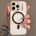 For iPhone 12 Pro Max Crystal Skin Feel MagSafe TPU Phone Case(Desert gold)