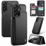 For Samsung Galaxy A36 CaseMe C22 Card Slots Holder RFID Anti-theft Phone Case(Black)