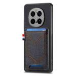 For Honor Magic7 Pro Denim Texture Leather Skin Phone Case with Card Slot(Black)