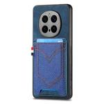 For Honor Magic7 Pro Denim Texture Leather Skin Phone Case with Card Slot(Blue)