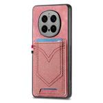 For Honor Magic7 Pro Denim Texture Leather Skin Phone Case with Card Slot(Pink)