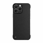 For iPhone 11 Pro Max Frameless Litchi Texture PC Phone Case(Graphite Black)